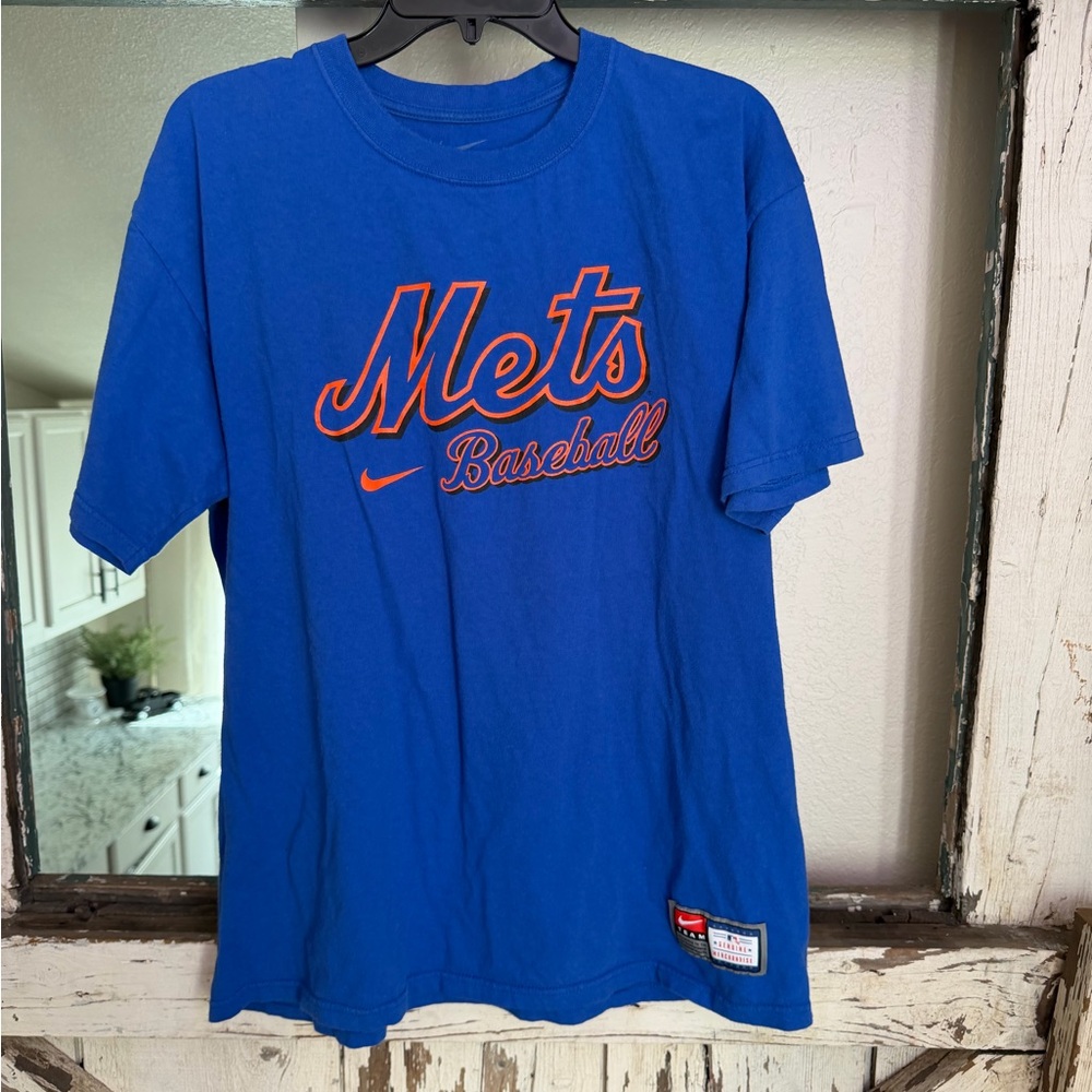 Nike Team MLB -NY METS T-shirt Unisex size Large Loose Fit
